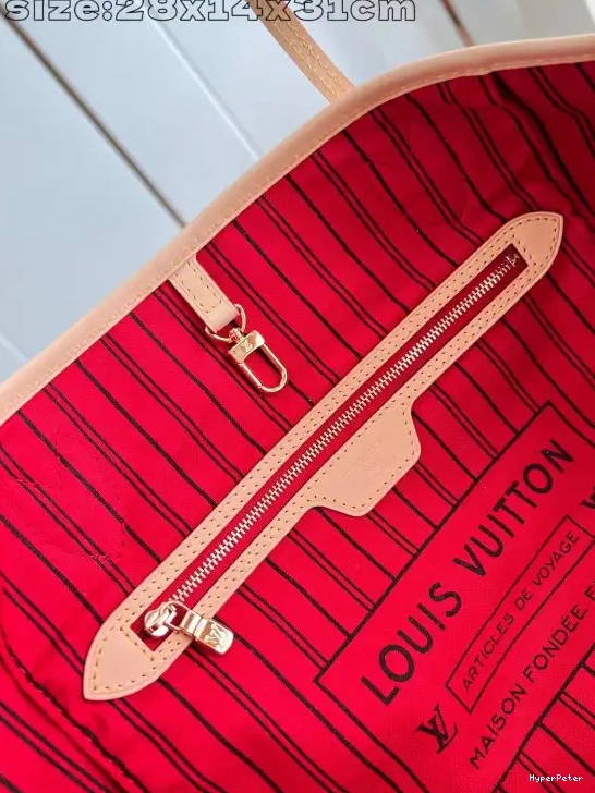 Out Inside Vuitton Bandoulière Louis Neverfull MM-31*28*14cm 0703